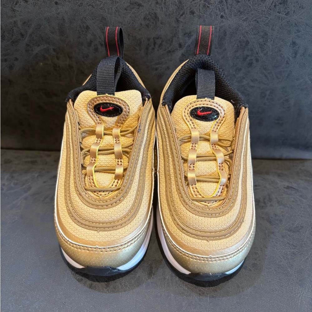 GENTLY USED‼️ Like New       Nike Air Max 97 Gold Sneakers